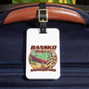 Étiquette À Bagage Logo Bankso Bulgarie to Snowboard