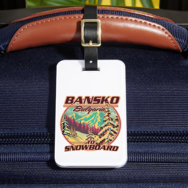 Étiquette À Bagage Logo Bankso Bulgarie to Snowboard (Insitu Rectoal 2)