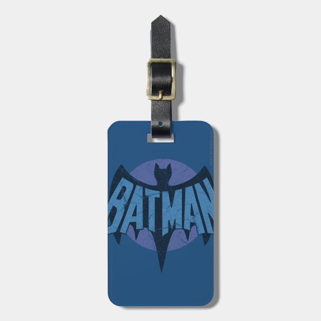 Étiquette À Bagage Logo Batman vintage (Devant Vertical)