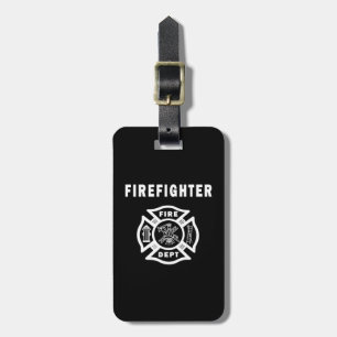 Étiquette À Bagage Logo de département du feu de sapeur-pompier