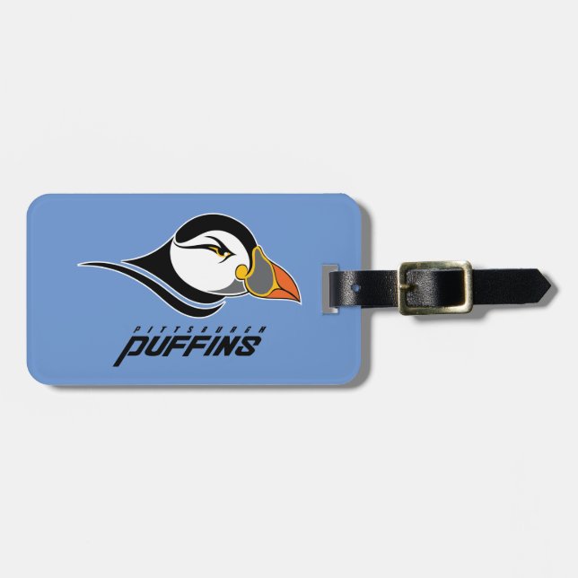 Étiquette À Bagage Logo de Pittsburgh Puffins (Devant horizontal)