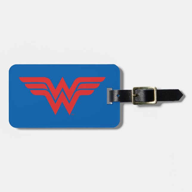 Étiquette À Bagage Logo de Red Wonder Woman (Devant horizontal)