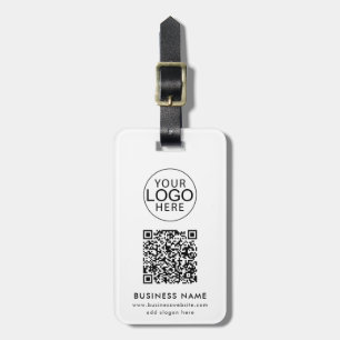 Étiquette À Bagage Logo d'entreprise Code QR personnalisé Société