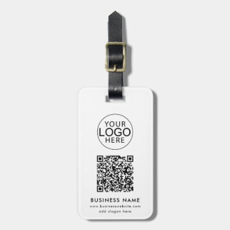 Étiquette À Bagage Logo d'entreprise Code QR personnalisé Société