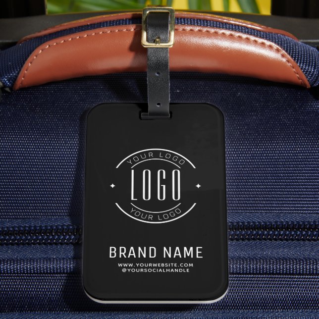 Étiquette À Bagage Logo d'entreprise personnalisée moderne marque com (Insitu Rectoal 2)
