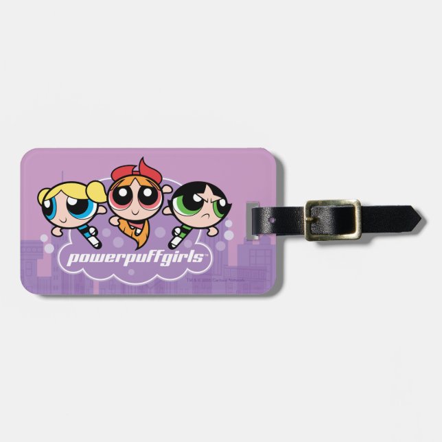Étiquette À Bagage Logo du groupe Powerpuff Girls (Devant horizontal)