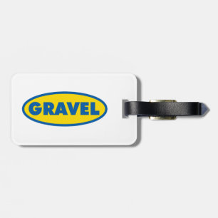Étiquette À Bagage Logo jaune Gravel Cycling