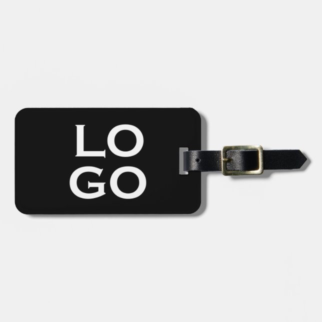 Étiquette À Bagage Logo personnalisé de l'entreprise ou de l'entrepri (Devant horizontal)