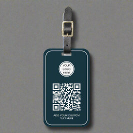 Étiquette À Bagage Logo professionnel personnalisé QR Code profession