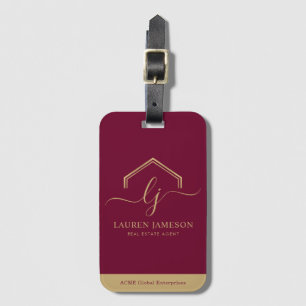 Étiquette À Bagage Logo Promotionnel immobilier moderne