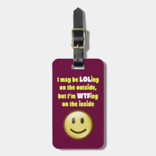 Étiquette À Bagage LOLing sur l'étiquette extérieure de bagage