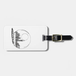 Étiquette À Bagage Londres dans une boule de verre.