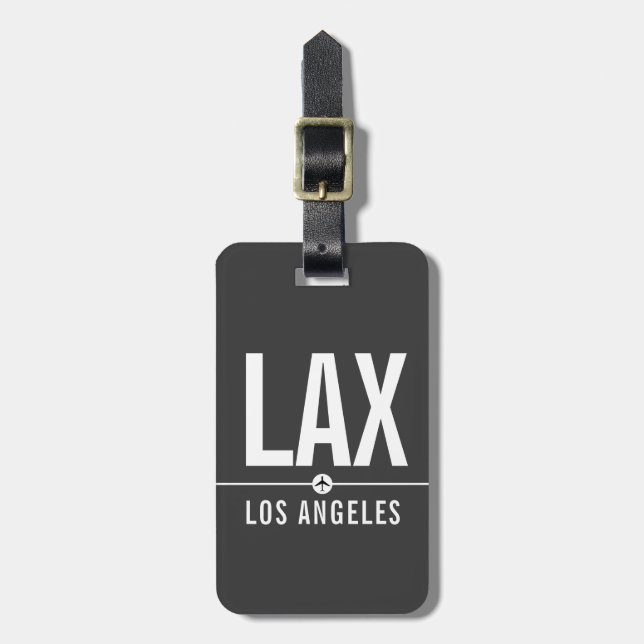 Étiquette À Bagage Los Angeles LAX Airport Code - Aviation (Devant Vertical)