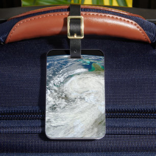 Étiquette À Bagage L'Ouragan Sandy Le Long De La Côte Est Des États-U