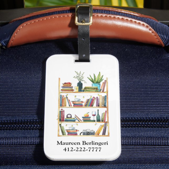 Étiquette À Bagage Louveur de livres de bibliothèque personnalisée (Insitu Rectoal 2)