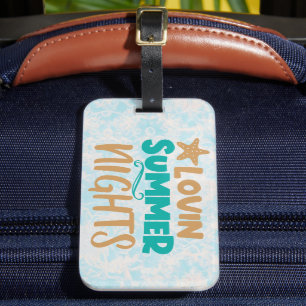 Étiquette À Bagage Lovin Summer Nights : Embrasser Soirées Chaudes Ma