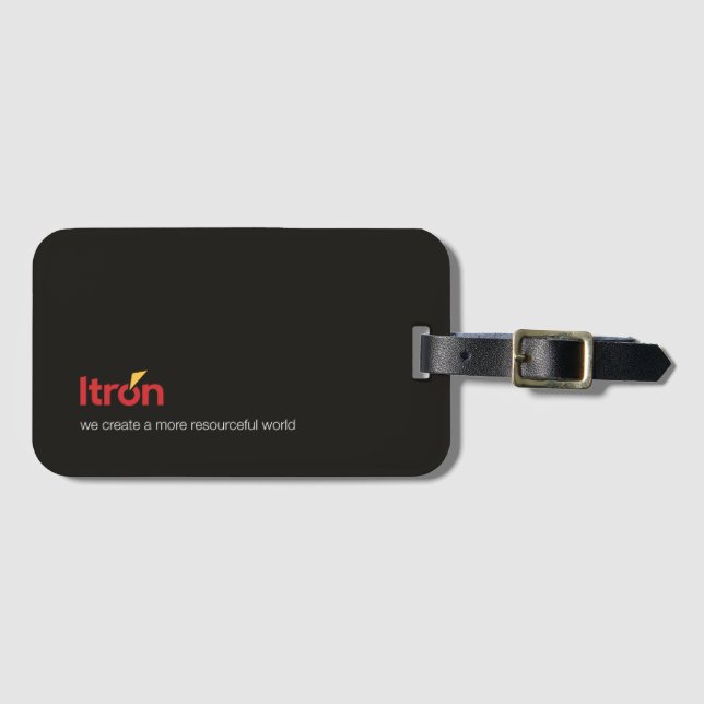 Étiquette À Bagage / Luggage tag black (Devant Horizontal)