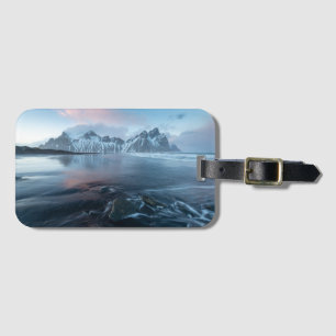 Étiquette À Bagage Lumière extraordinaire en Islande   Stokksnes,