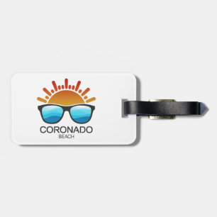 Étiquette À Bagage Lunettes de soleil de Coronado Beach Californie