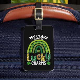 Étiquette À Bagage Ma Classe Est Pleine De Charmes Chanceux St Patric