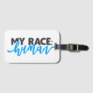 Étiquette À Bagage Ma race : humaine