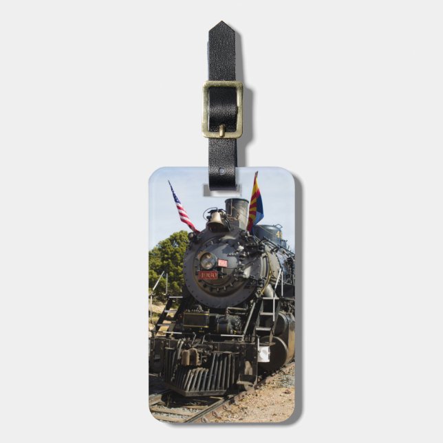 Étiquette À Bagage Machine à vapeur ferroviaire de canyon grand 4960 (Devant Vertical)