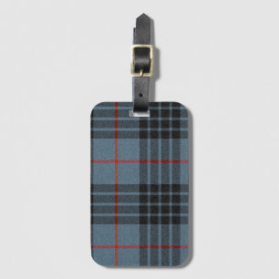 Étiquette À Bagage MacKay Blue Tartan Plaid Scottish Motif