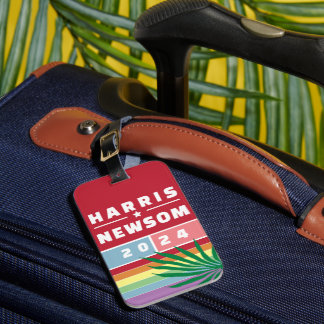 ÉTIQUETTE À BAGAGE MADAME LE PRÉSIDENT KAMALA HARRIS NEWSOM 2024