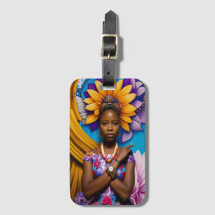 Étiquette À Bagage Magnifique femme africaine avec montre