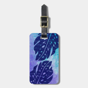 Étiquette À Bagage Maikai Hawaiian Monstera Cravate-Dye Mélange
