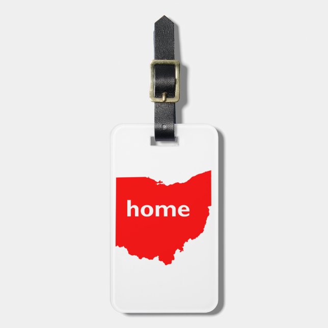 Étiquette À Bagage Maison de l'Ohio (Devant Vertical)
