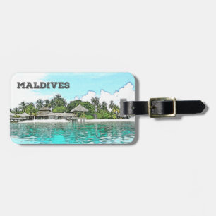 Étiquette À Bagage Maldives