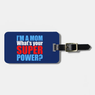 Étiquette À Bagage Maman de super héros