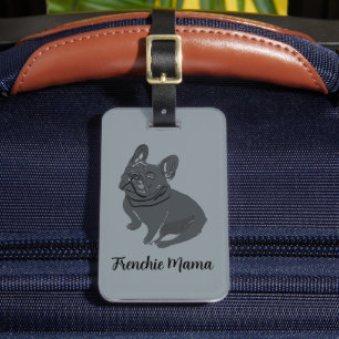 Étiquette À Bagage Maman Frenchie