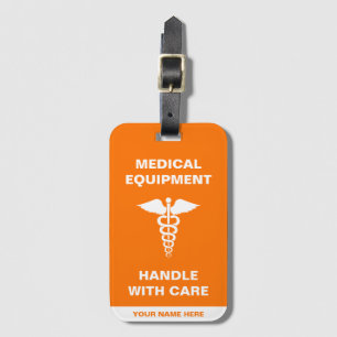 Étiquette À Bagage Manche d'équipement Médicale avec soin