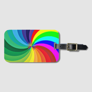 Étiquette À Bagage Mandala-46556 couleur arc-en-ciel