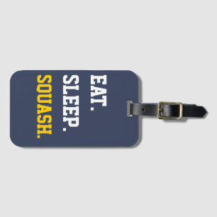 Étiquette À Bagage Manger Sleep squash