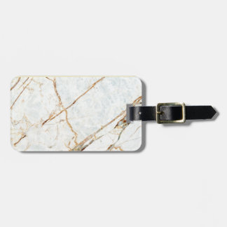 Étiquette À Bagage Marbre (noir et blanc)