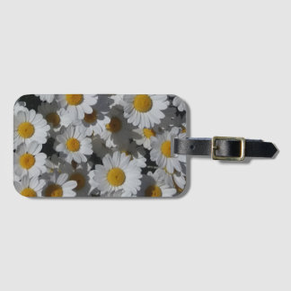 Étiquette À Bagage Marguerite blanche