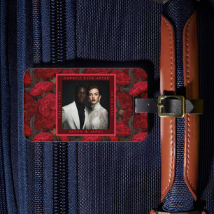 Étiquette À Bagage Mariage saisonnier pailleté à l'œillet personnalis