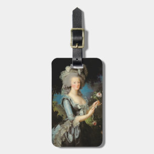 Étiquette À Bagage Marie Antoinette avec un rose, 1783