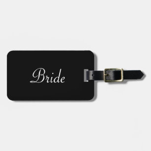 Étiquette À Bagage Mariée moitié de l'étiquette de bagage de mariée e