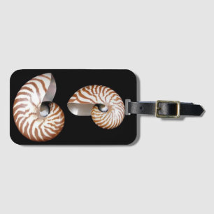 Étiquette À Bagage Marque à bagages Nautilus seashells