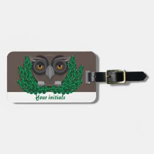 Étiquette À Bagage Marque bagage de hibou de nuit
