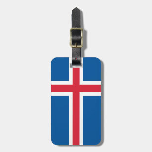 Étiquette À Bagage Marque de bagage personnalisée - drapeau islandais