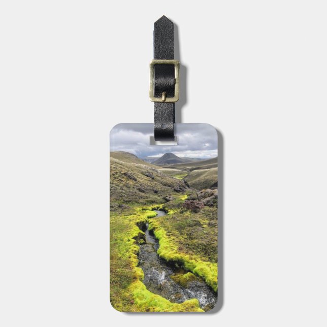 Étiquette À Bagage Marque de bagage personnalisée - Islande nature (Devant Vertical)