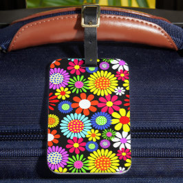 Étiquette À Bagage Marque de puissance de fleur hippie de printemps r