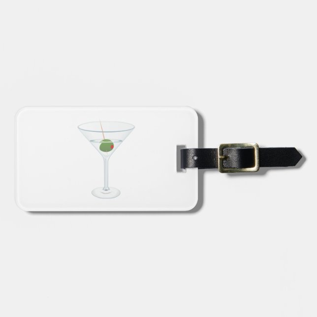 Étiquette À Bagage Martini Glass (Devant horizontal)