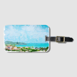 Étiquette À Bagage Martinique Caraïbes Tropical Island