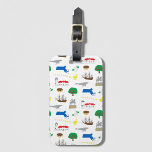 Étiquette À Bagage Massachusetts